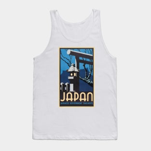 Japan Vintage Travel Poster 1934 Tank Top